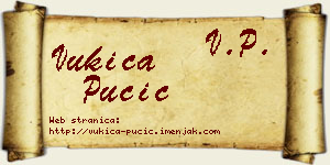Vukica Pučić vizit kartica